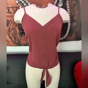 E & M Pink Womens Blouse Sleeveless Top.